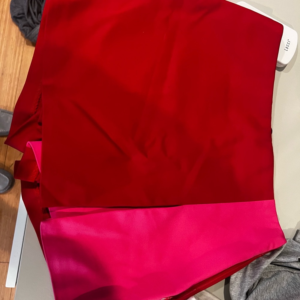 English factory Red and Pink Skort
